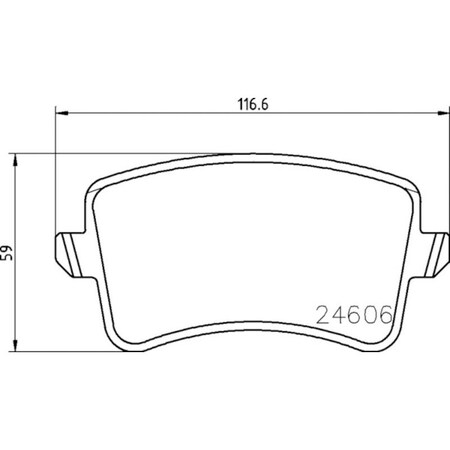 Pagid Brakes Brake Pad Set, 355025381 355025381